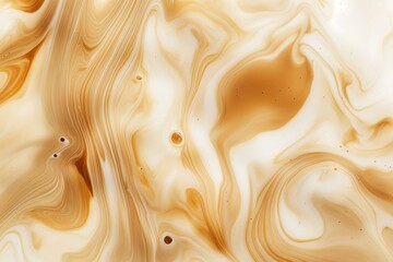 Captivating abstract pattern of swirling coffee cream, evoking a sense of fluidity and elegance