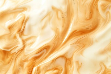Mesmerizing abstract coffee swirls background with creamy texture and warm tones, perfect as an...