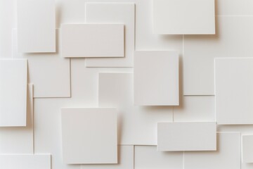 Modern minimalist abstract geometric background in white with clean, contemporary design and stylish 3d texture, perfect for interior decoration and creative wallpaper