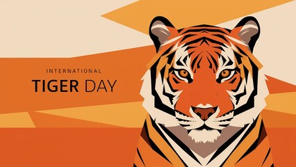 International Tiger Day celebrated on 29th July. Save Tiger, Save Nature. Generative Ai.