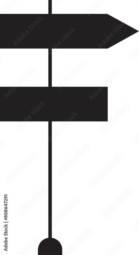 Poster road traffic sign fill icon. direction arrow, information board. blank board with place for text. da
