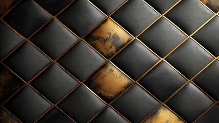 Black and gold background with a gold and black background
 .Generative AI