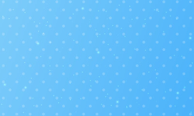 Design blue polka dot with bokeh background