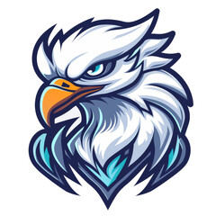 Obraz premium Fierce eagle mascot with a determined gaze