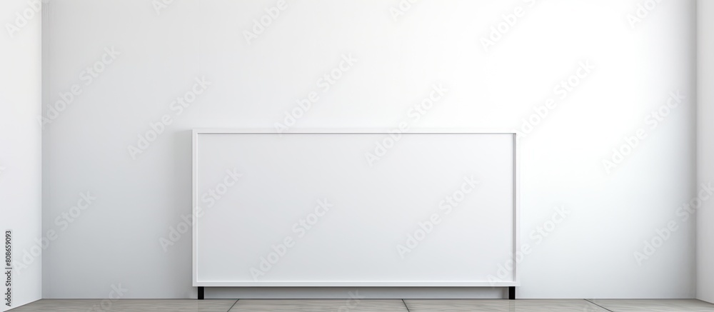 Poster blank frame concept with banner and copy space image template
