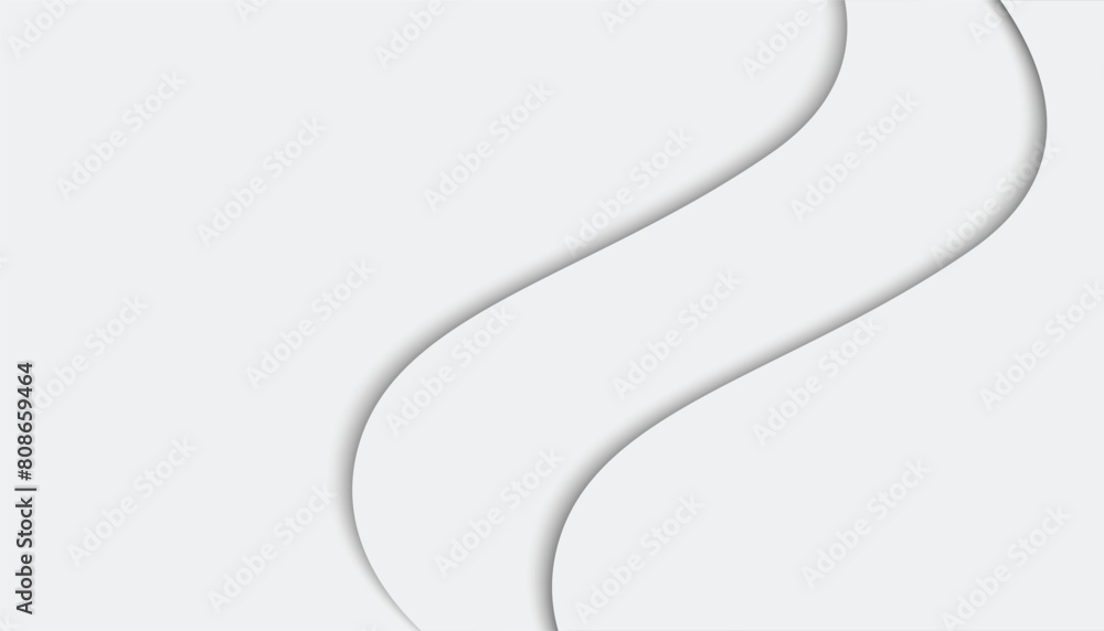 Poster simple abstract white background illustration, modern design stripes background with geometric round