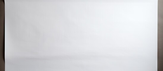 Obraz premium An aerial perspective of a blank white paper with ample room for text or images