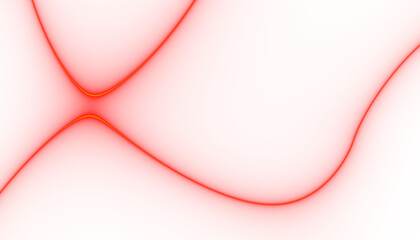 Wave red lines background. Flowing curved smoke lines. Template for banner, flyer, brochure,...