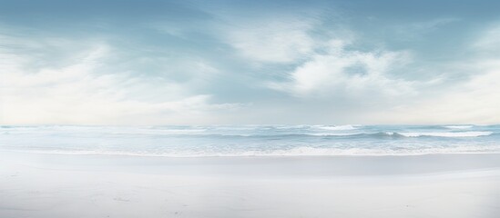 Panoramic abstraction of the coastline showcasing clean sea sand on the beach with a background surface texture creating a copy space image