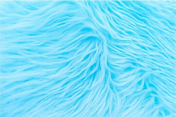 Obraz premium Blue fur fluffy texture close up background