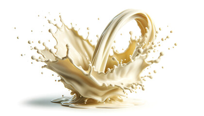 vanilla milk splashes