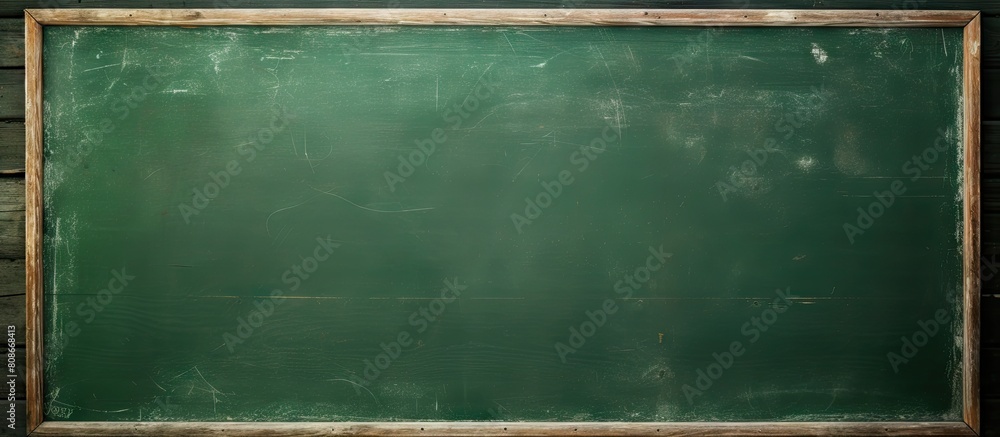 Aufkleber a green chalkboard with a textured surface serves as a school board display the chalk traces have be