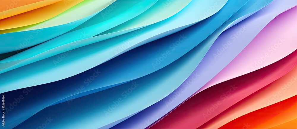 Poster close up copy space image of colorful paper used as a vibrant background