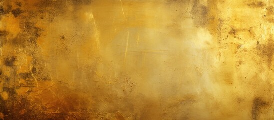 Copy space image of metallic gold background with scratches