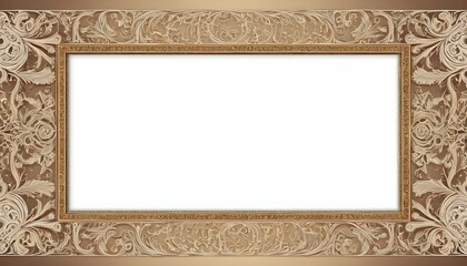 A regal frame with intricate filigree patterns