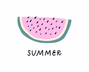 Watermelon summer print for kids.