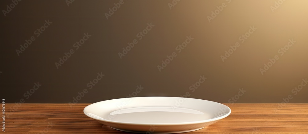 Poster empty plate with copy space image