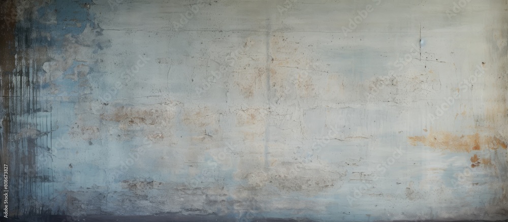 Aufkleber a grungy shabby loft texture with a gray blue color is displayed in the background of the copy space