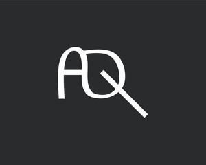 Simple Letter AQ Logo Template Vector