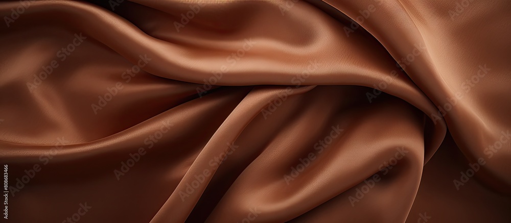 Poster closeup shot of a beautiful brown fabric with a textured background perfect for a copy space image