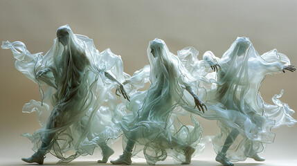 ghostly figures
