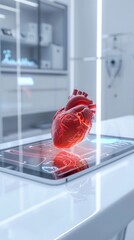 Hologram of human heart as a new age technologies in medical science.