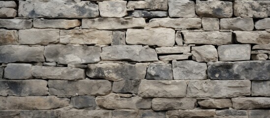 A section of an ancient stone wall that provides a perfect background for a copy space image