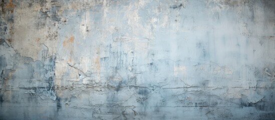 Obraz premium A grungy shabby loft texture with a gray blue color is displayed in the background of the copy space image