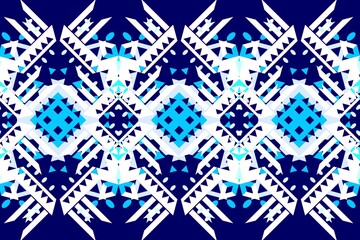 Ethnic seamless patterns with simple shapes. Tribal and ethnic fabrics. African, American, Mexican, Indian styles. Simple geometric pattern elements are best used in web design, textile printing.