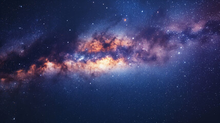 Milky Way galaxy with stars and space dust in the universe.