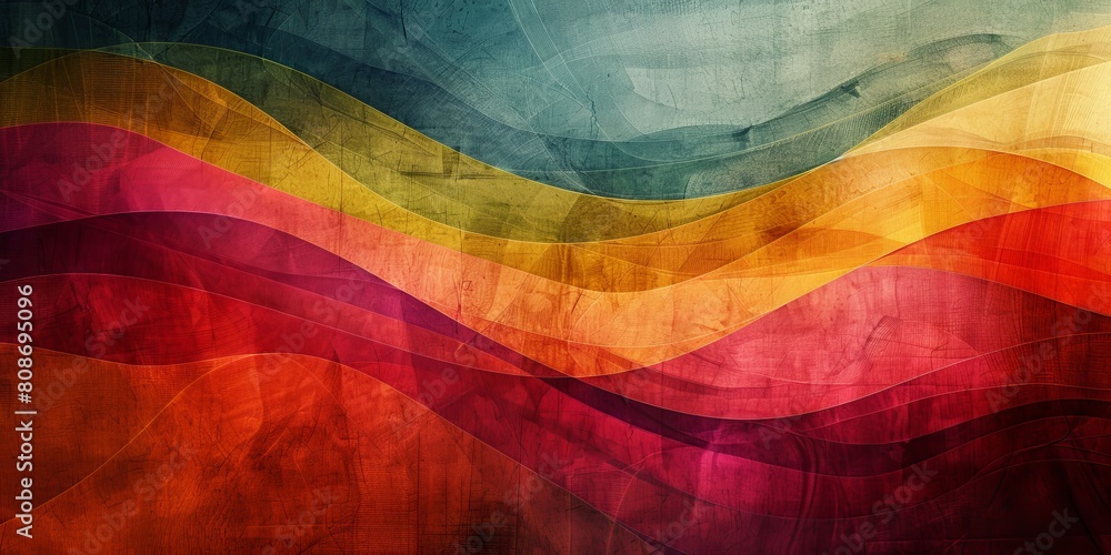 Poster abstract colorful background with textured elements