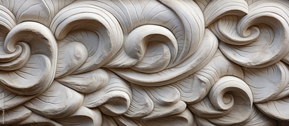 Poster stock photo showing a background pattern of a natural stone sculpture. copy space image. place for a
