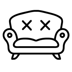 sofa isolated on white background