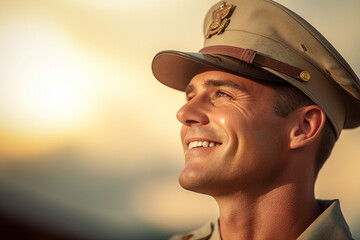 Army soldier on the battlefield AI generated image