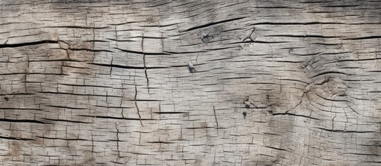 Close up image of cracked old wooden boards forming an artistic background in an outdoor setting with ample copy space