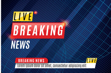 Breaking news banner template