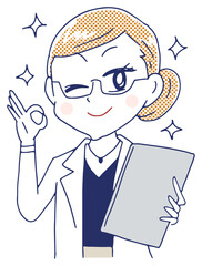 医師 美容研究家の女性