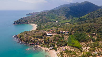 Island Koh Lanta with beautiful panoramic bird's-eye view Krabi Province, Thailand, Asia