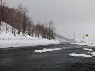 Snow road