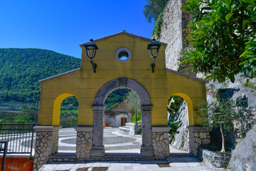 Naklejka premium The village of Balvano in Basilicata, Italy