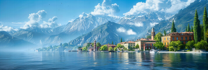 Historic Hallstatt by the Lake, Iconic Austrian Village with Alpine Scenery, Perfect Travel...