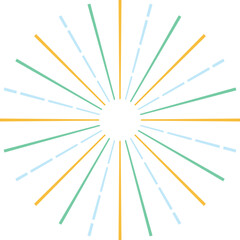 Fireworks New Year Simple Illustration