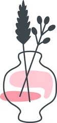Aesthetic Line Art Vase