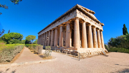 Fototapeta premium hephaestus temple in athens ancient agora greece
