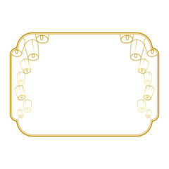 Vesak gold border frame.eps