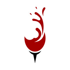 Wine People Vector Logo Design Template