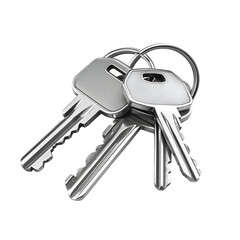 house keys isolated on transparent background