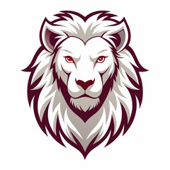 lion-head-logo-white-background