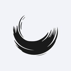 black paint brush, stroke, line, grunge. freehand drawing doodle. artistic dirty.