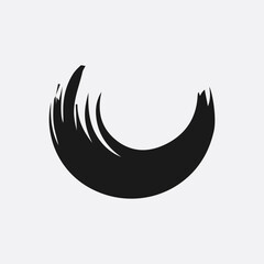 black paint brush, stroke, line, grunge. freehand drawing doodle. artistic dirty.